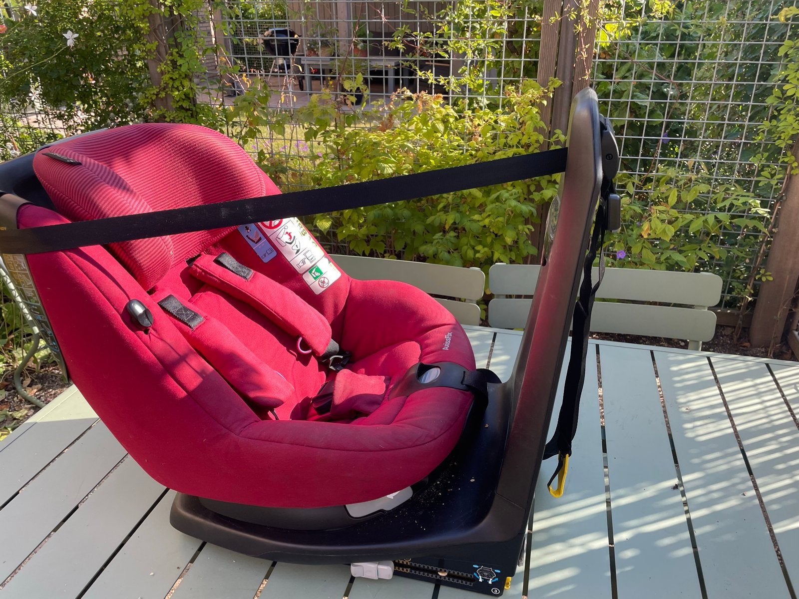 Maxi Cosi AxissFix autostoel Rood, Ophalen, Gebruikt, 0 t/m 18 kg, Verstelbare rugleuning