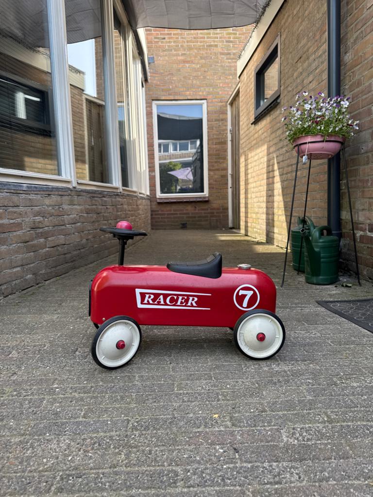 Rode Racer Loopauto voor Kinderen - Vintage Stijl, Ophalen, Gebruikt