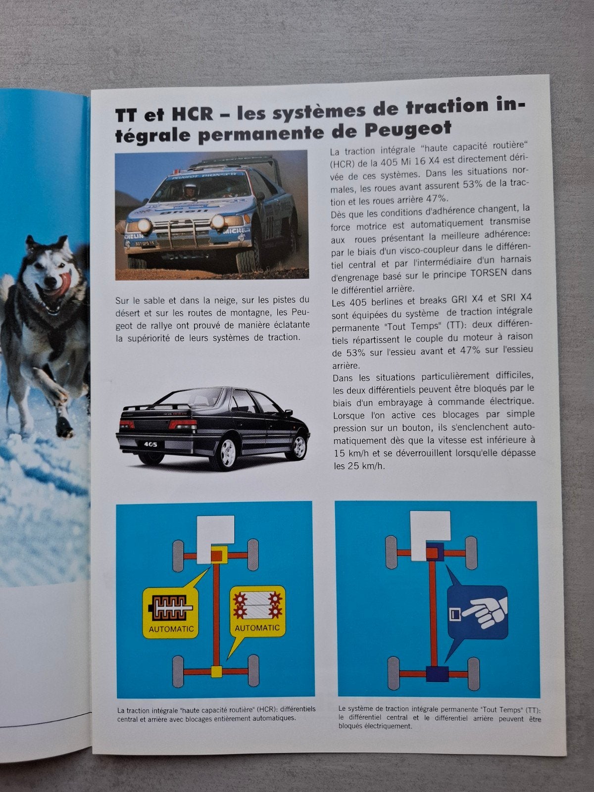 Peugeot 405 X4 folder - 1990, Ophalen of Verzenden, Zo goed als nieuw, Peugeot