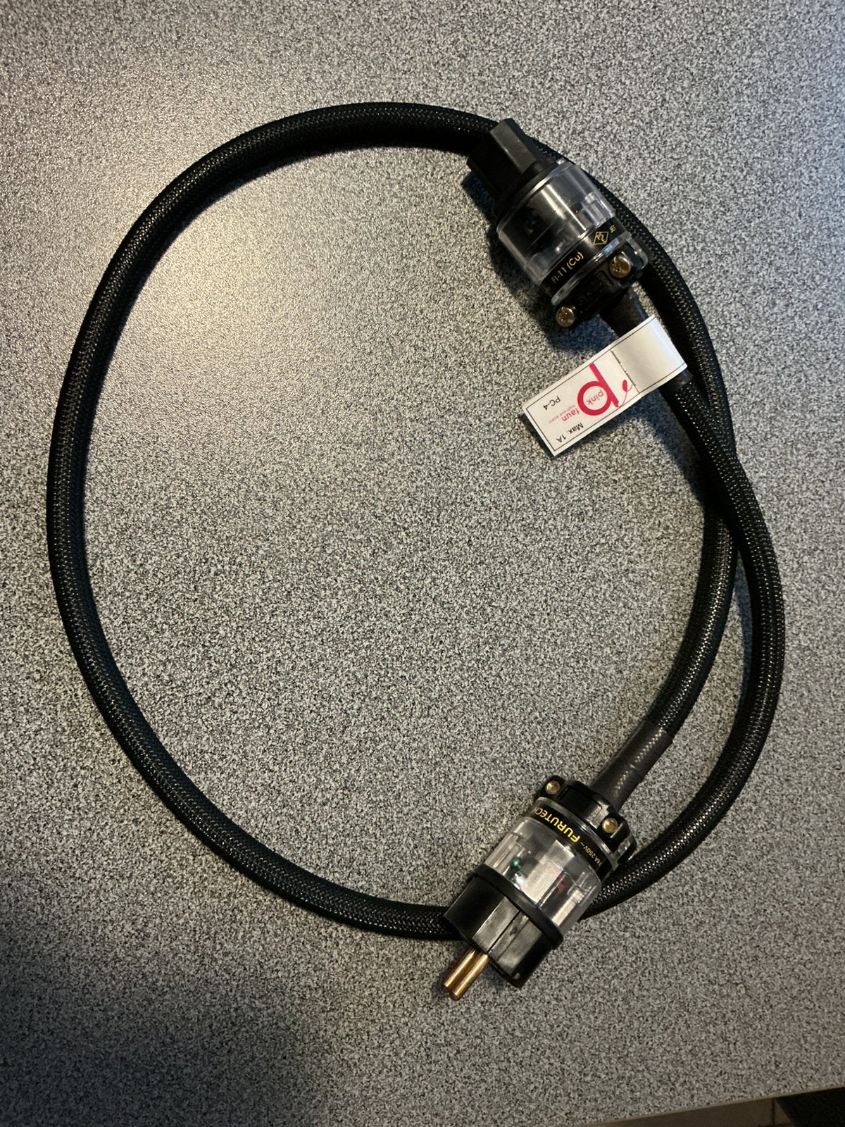 Te ruil: Power cord Pink Faun PC-4 😲, Ophalen, Zo goed als nieuw, Minder dan 2 meter, Overige kabels