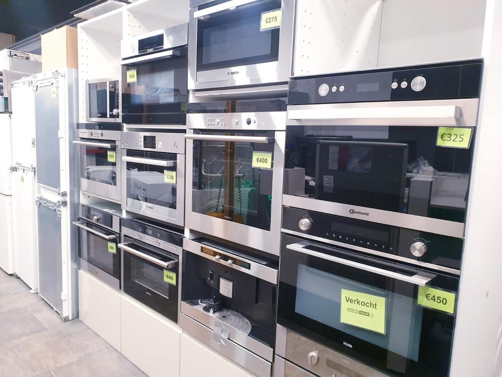 Combi Ovens ✅ magnetron ️️️Nieuw & Gebruikt Incl. Garantie!, Ophalen, Minder dan 45 cm, Zo goed als nieuw, Draaiplateau