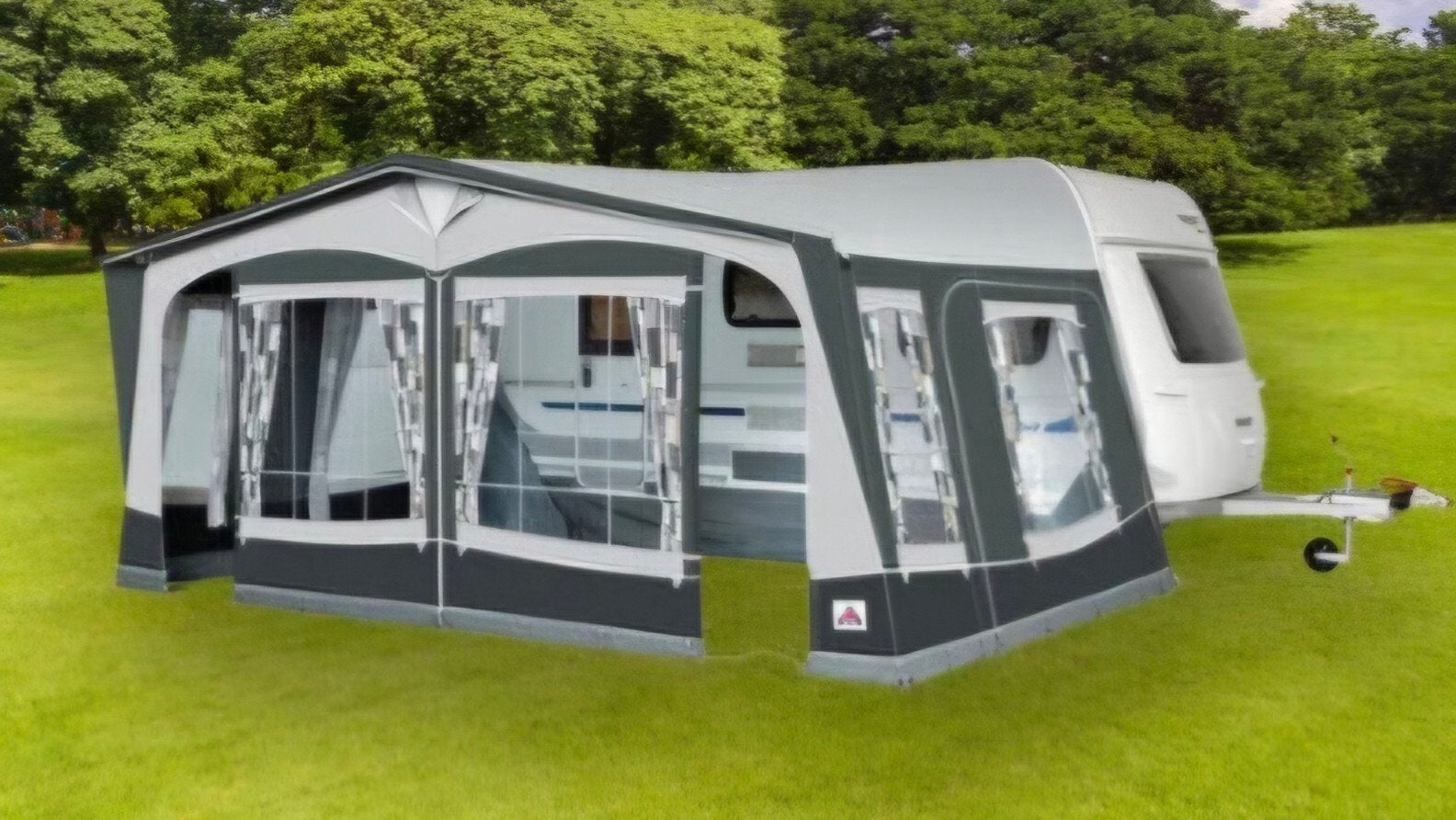 Ruime voortent voor caravan Dorema President XL300, Ophalen, Zo goed als nieuw, Dorema