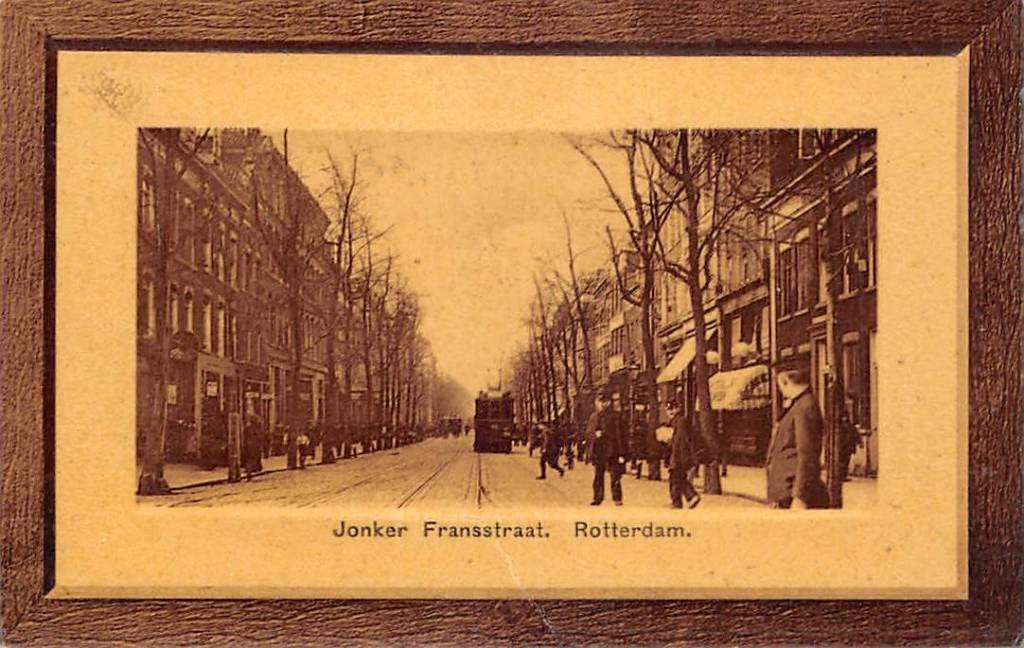 Rotterdam Jonker Fransstraat met RET Tram 1913, Ophalen of Verzenden, Voor 1920, Gelopen, Zuid-Holland