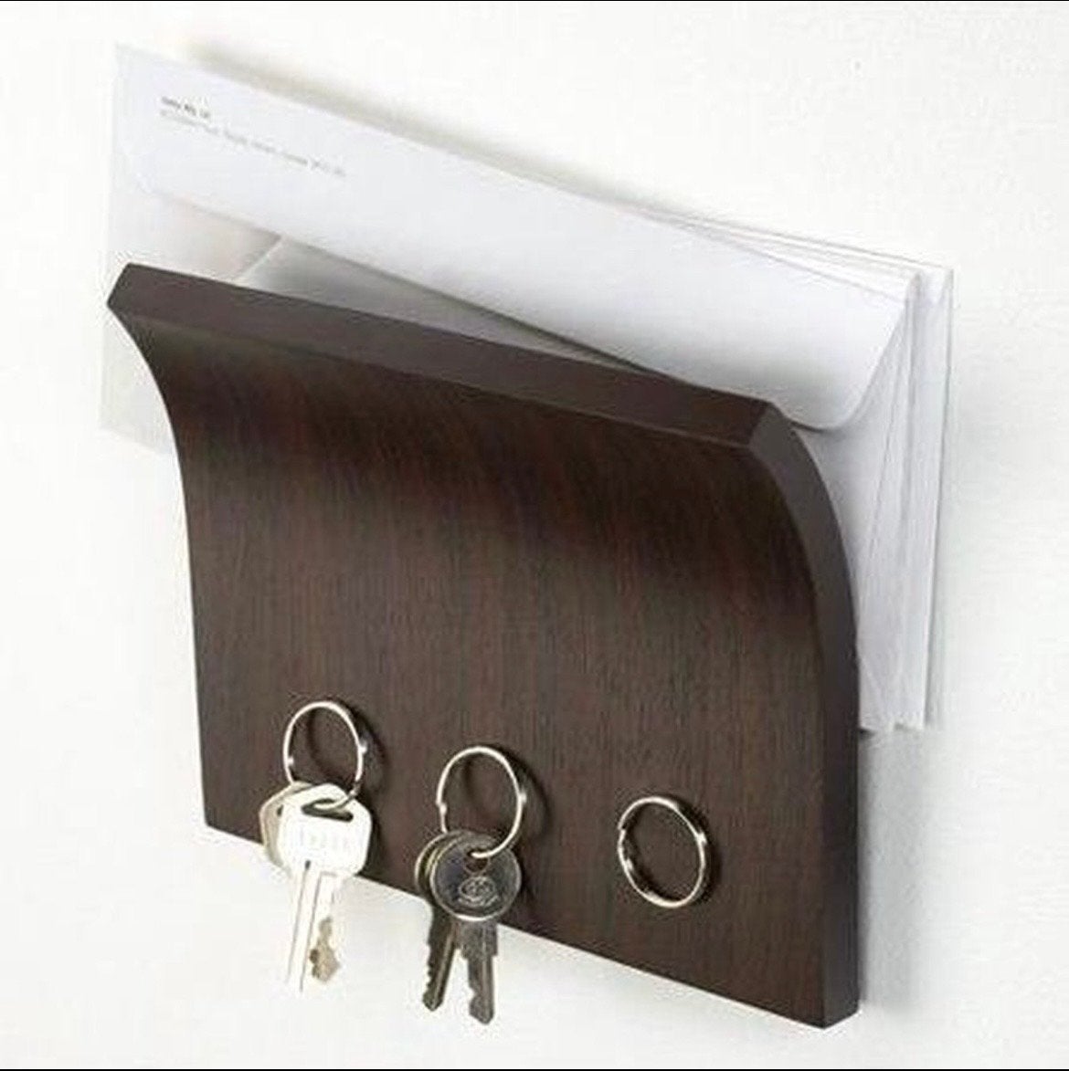Umbra houten magnetische sleutelhouder met postvakje, Hout, Gebruikt, Ophalen of Verzenden, Modern