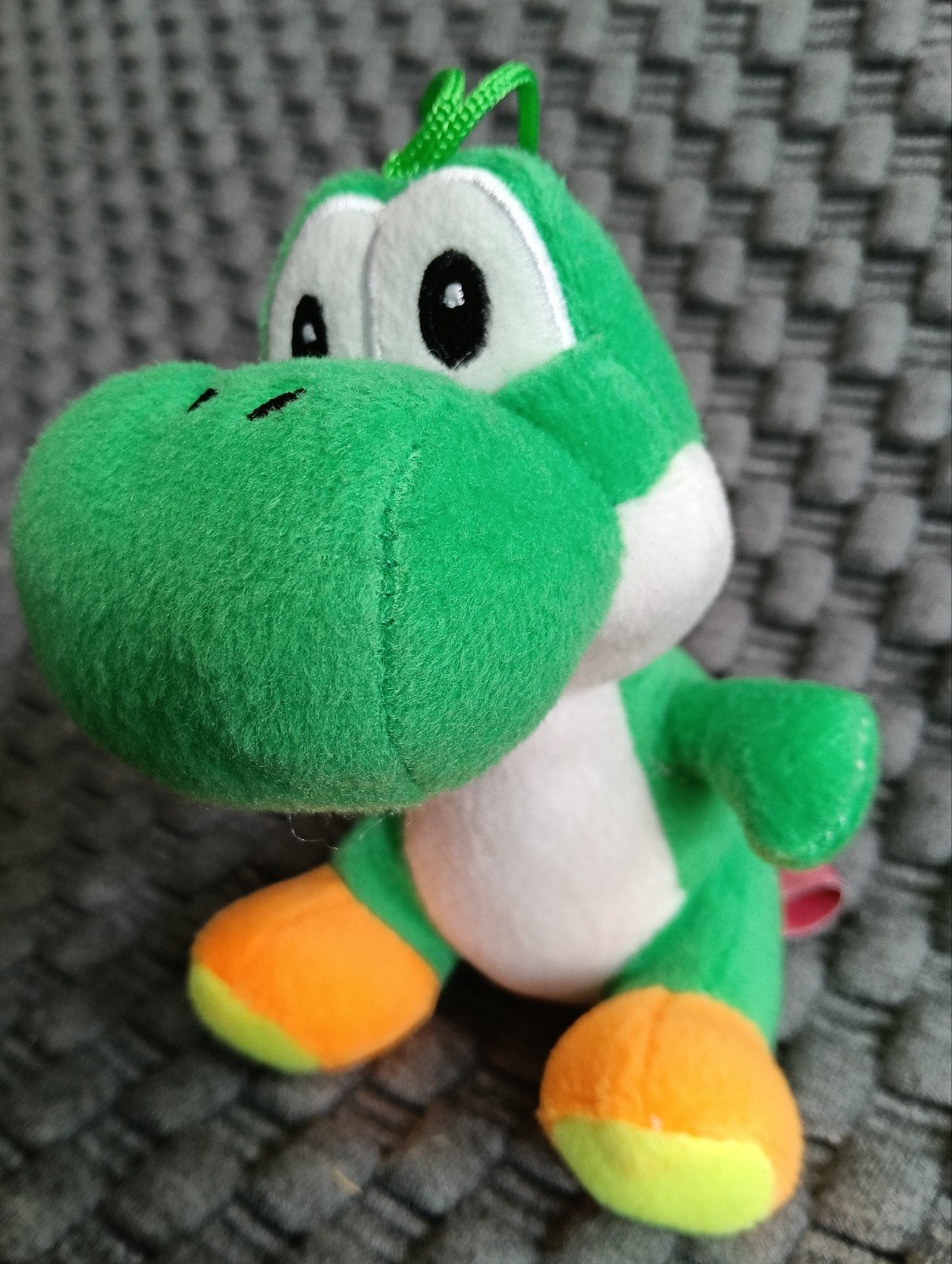 Leuke Yoshi knuffel van 14 cm, ook op te hangen, Groen, Ophalen of Verzenden, Zo goed als nieuw, Nintendo