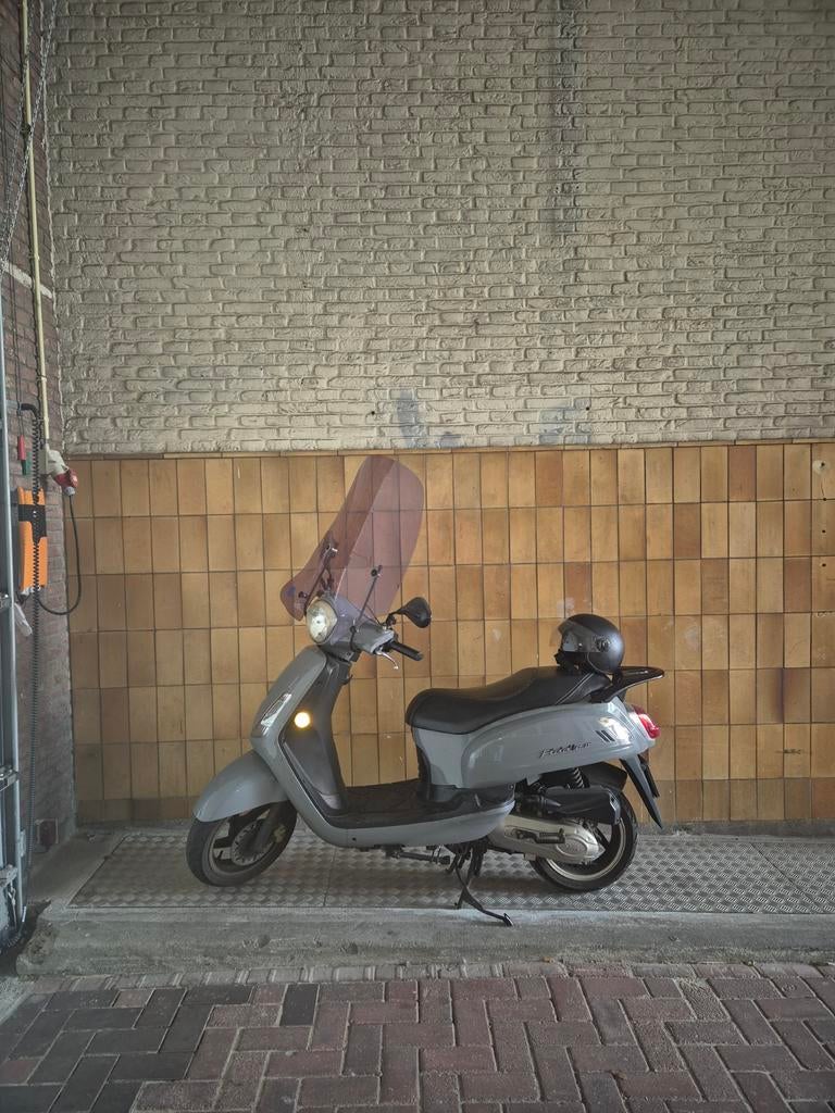 SYM fiddle 2 scooter (geel kenteken) – gereviseerd, Fietsen en Brommers, Scooters | SYM, Ophalen, Gebruikt, Maximaal 45 km/u, Benzine
