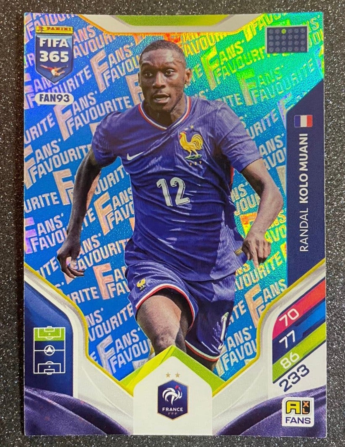 Panini Fifa365 2026  BLUE PAR.  FANS’ FAV. KOLO-MUANI FRANCE, Verzenden, Zo goed als nieuw, Plaatje