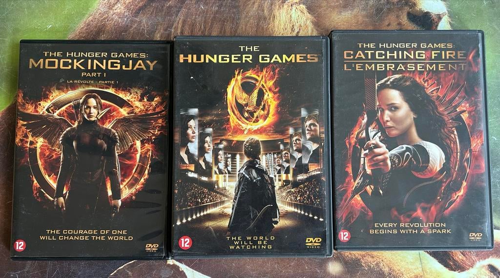 The Hunger Games DVD Trilogie (3 films), Vanaf 12 jaar, Ophalen of Verzenden, Gebruikt, Actiethriller