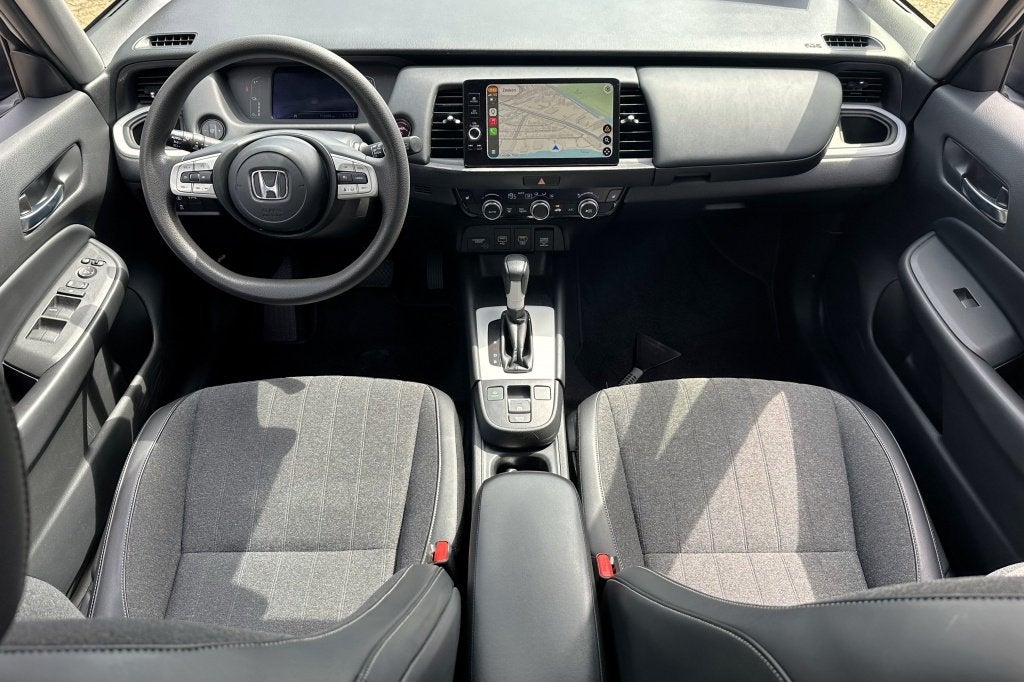 Honda Jazz 1.5 e:HEV Elegance (bj 2022, automaat), 12 maanden, 28 km/l, Euro 6, Leder en Stof
