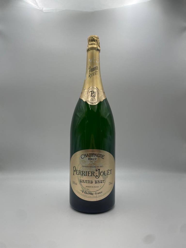 Grote Perrier Jouët Champagne Dummy Fles 3L - Decoratie, Verzamelen, Wijnen, Gebruikt, Overige typen, Frankrijk, Ophalen of Verzenden