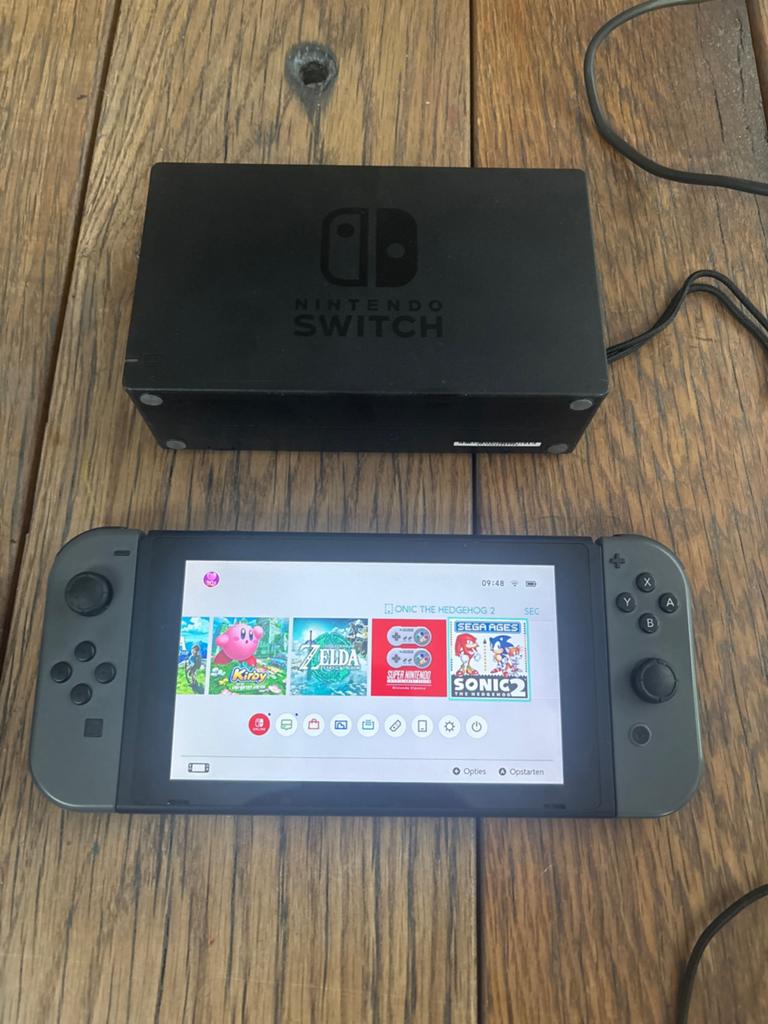 Nintendo Switch V1 UNPATCHED (XAJ4) | 256GB SD & Accessoire, Ophalen of Verzenden, Gebruikt, Met 2 controllers, Switch Original