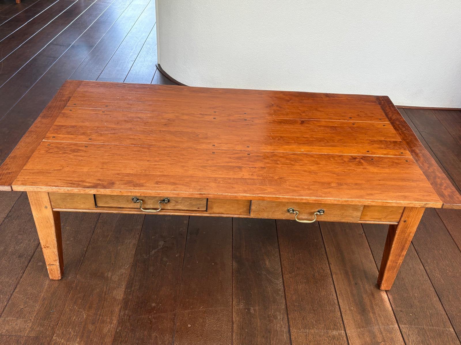 Kersenhouten salontafel, 100 tot 150 cm, Zo goed als nieuw, Kersenhout, 50 tot 100 cm