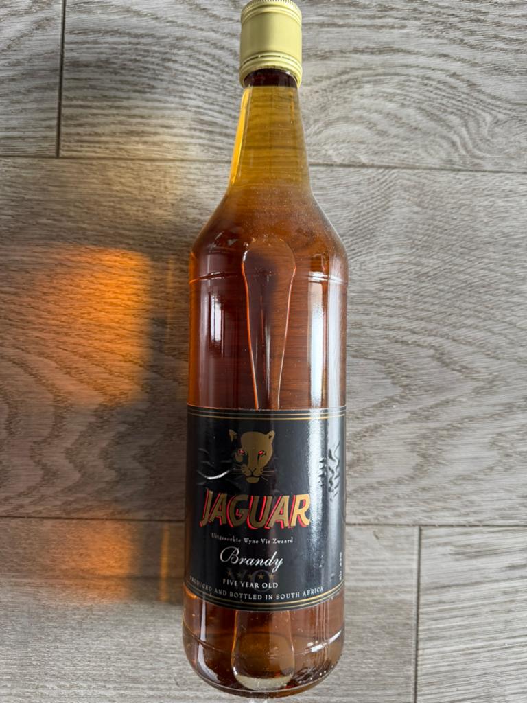Nieuwe fles jaguar brandy, Overige gebieden, Overige typen, Nieuw, Ophalen of Verzenden