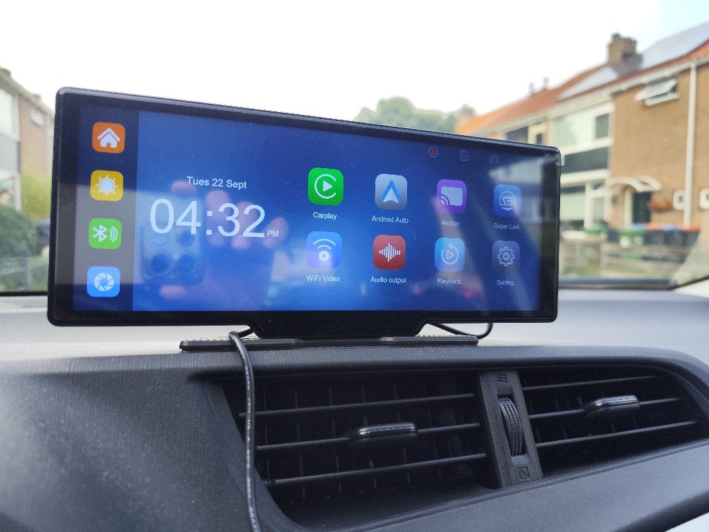 Car Headunit met Dashcam – 25 cm touchscreen, Auto diversen, Ophalen, Nieuw