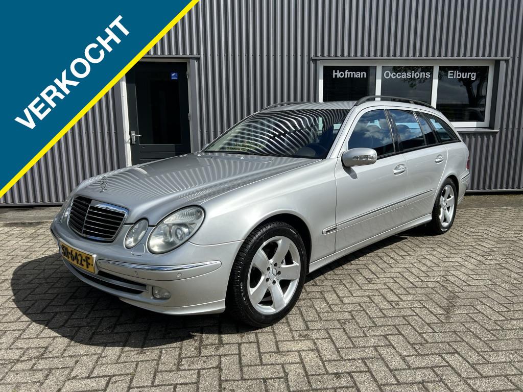 Mercedes-Benz E-Klasse Combi 200 K. Avantgarde Airco PDC Car, Auto's, Mercedes-Benz, Automaat, Gebruikt, Zwart, 4 cilinders