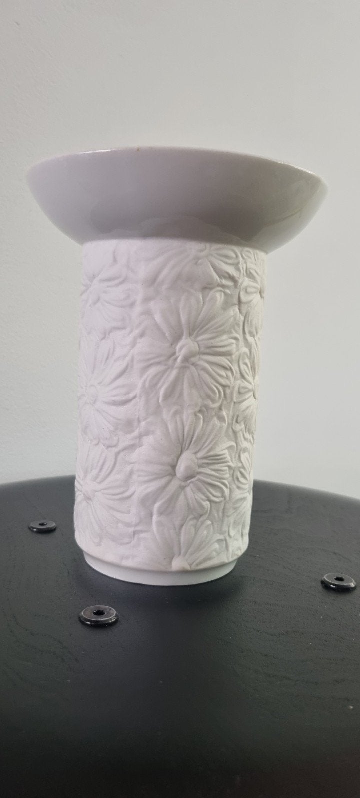 Wunsiedel Bavaria Porseleinen Vaas met Bloemenmotief, Antiek en Kunst, Ophalen of Verzenden