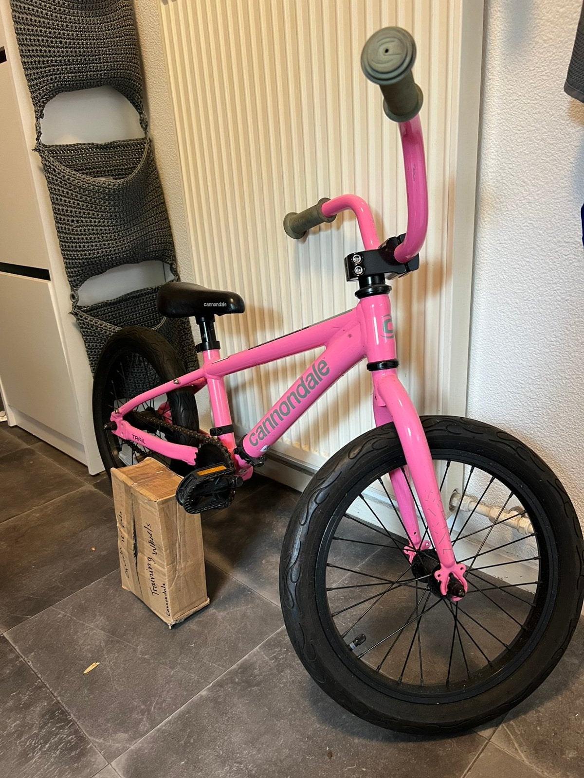 Cannondale 16 inch kinderfiets, Ophalen, Terugtraprem, Zijwieltjes, 16 tot 20 inch