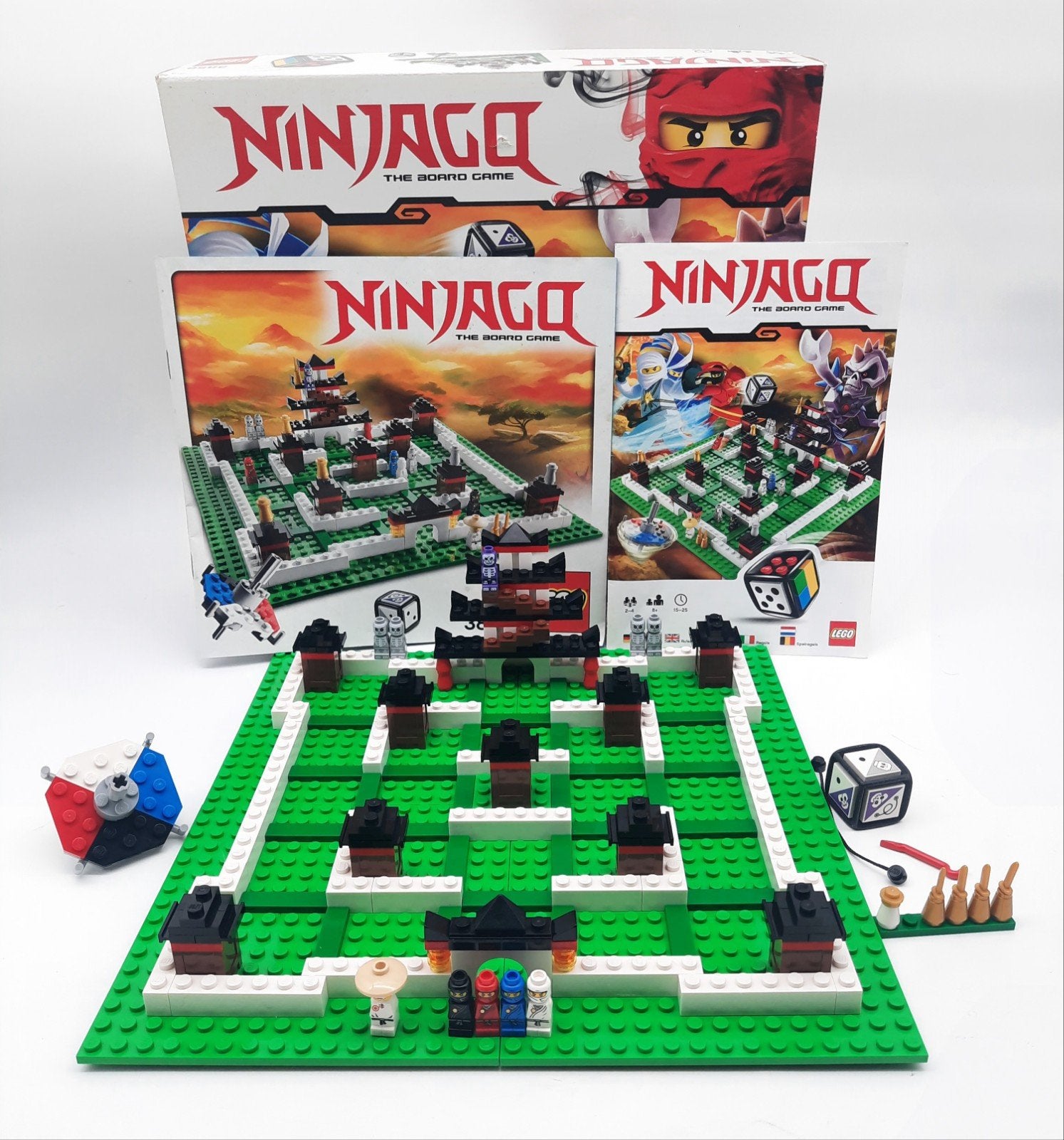 Lego Ninjago 3856 Bordspel compleet!, Lego, Ophalen of Verzenden, Zo goed als nieuw, Inclusief instructies