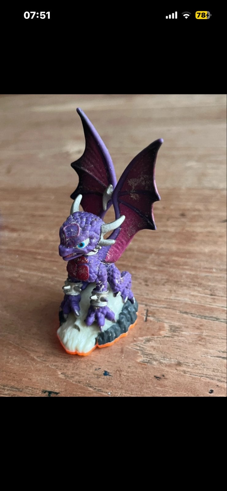 Skylanders Spyro's Adventure - Paarse Draak Figuur, Ophalen of Verzenden, Zo goed als nieuw