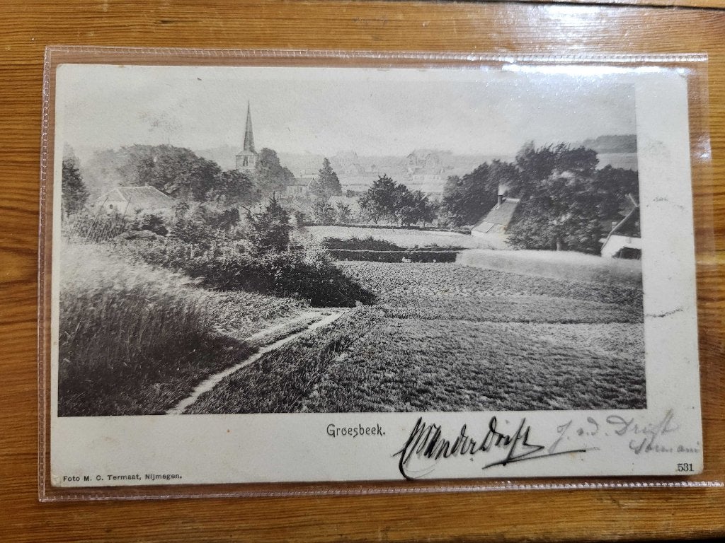 ansicht GROESBEEK Panorama 1905 PRACHTKAART, Verzamelen, Ansichtkaarten | Nederland, Ophalen of Verzenden, Voor 1920, Gelderland