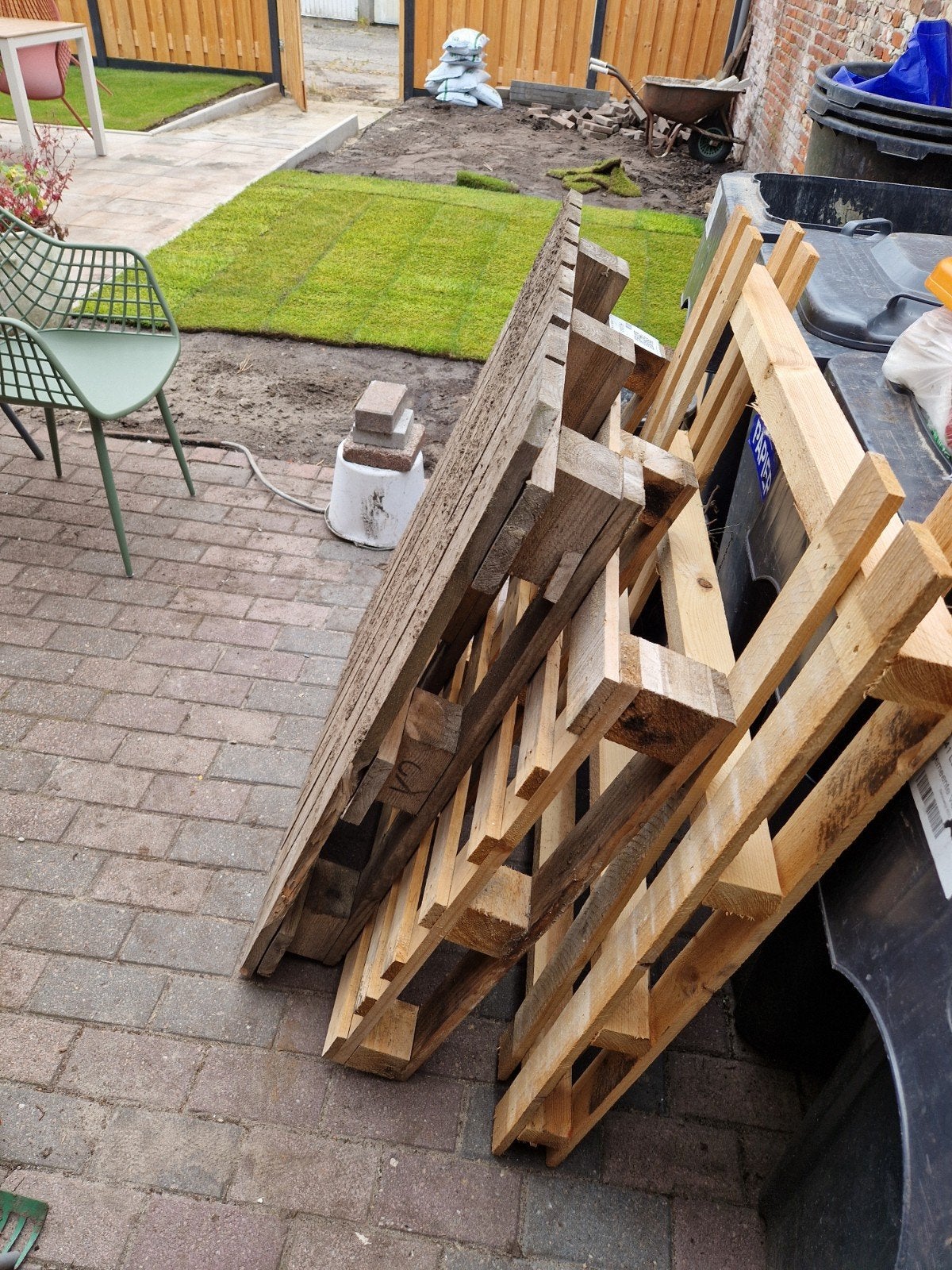 gratis pallets, Minder dan 3 m³, Ophalen