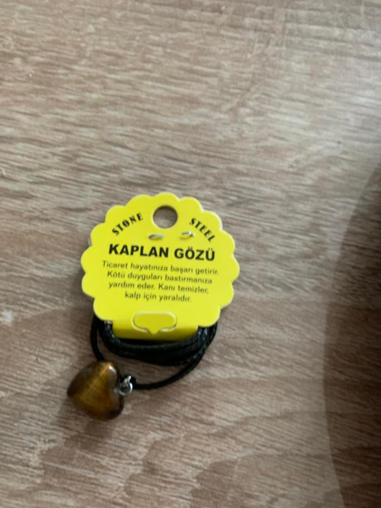 Turkse ketting met betekenis, Sieraden, Tassen en Uiterlijk, Ophalen, Bruin, Nieuw, Steen of Mineraal