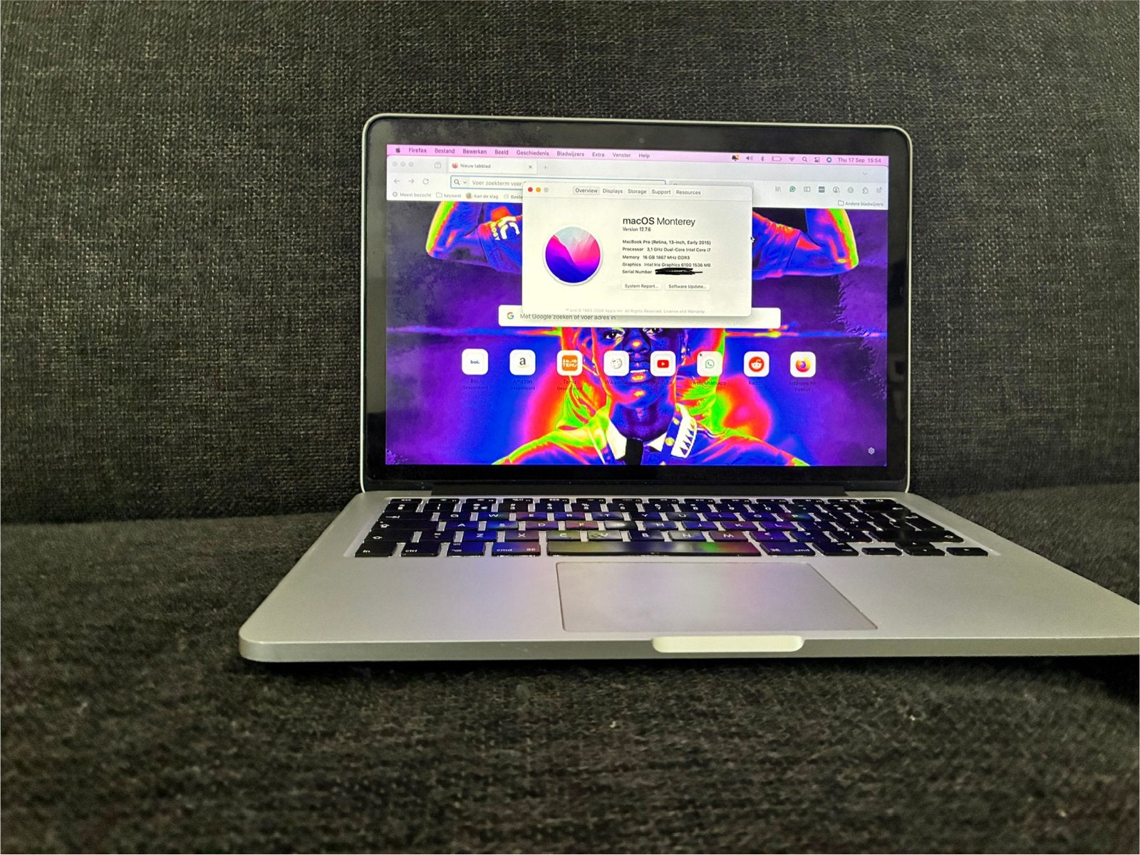 MacBook Pro (Retina, 13-inch, Early 2015) 16GB RAM, Computers en Software, MacBook Pro, Gebruikt, Qwerty, 13 inch