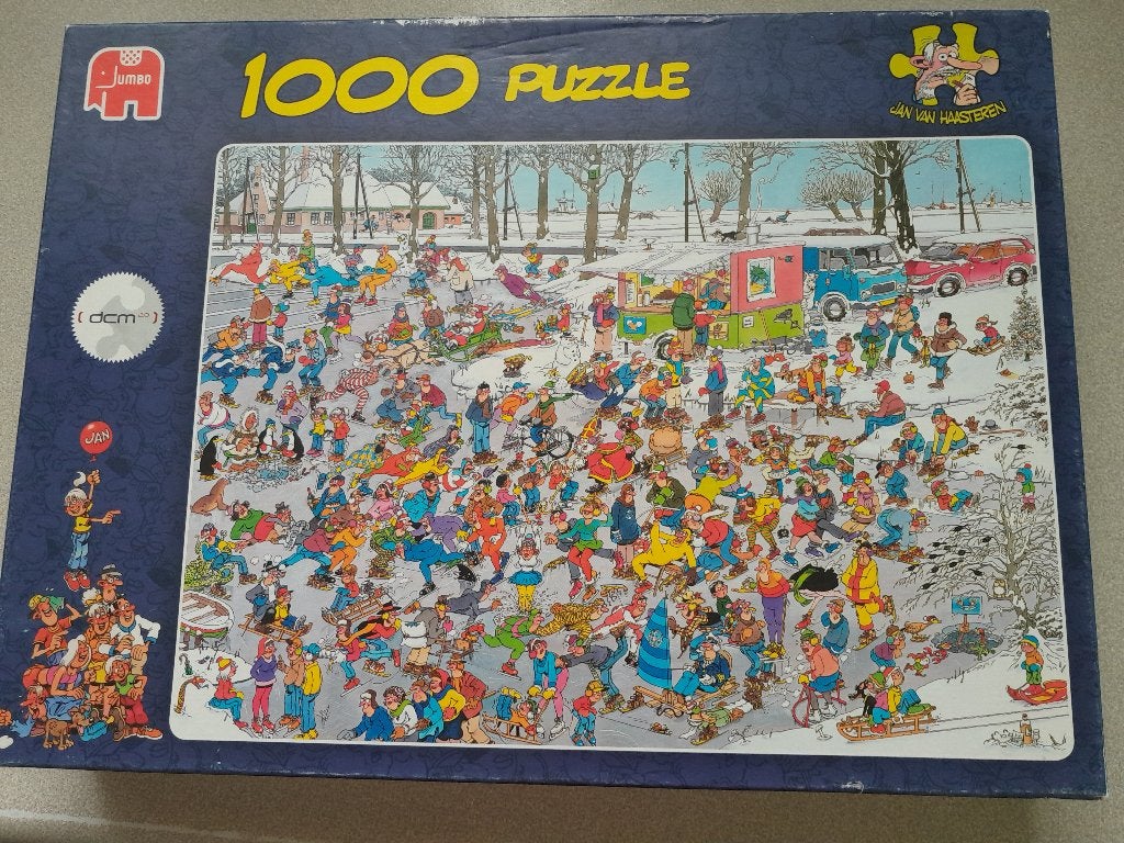 JAN VAN HAASTEREN OP GLAD IJS, Ophalen, 500 t/m 1500 stukjes, Zo goed als nieuw, Legpuzzel