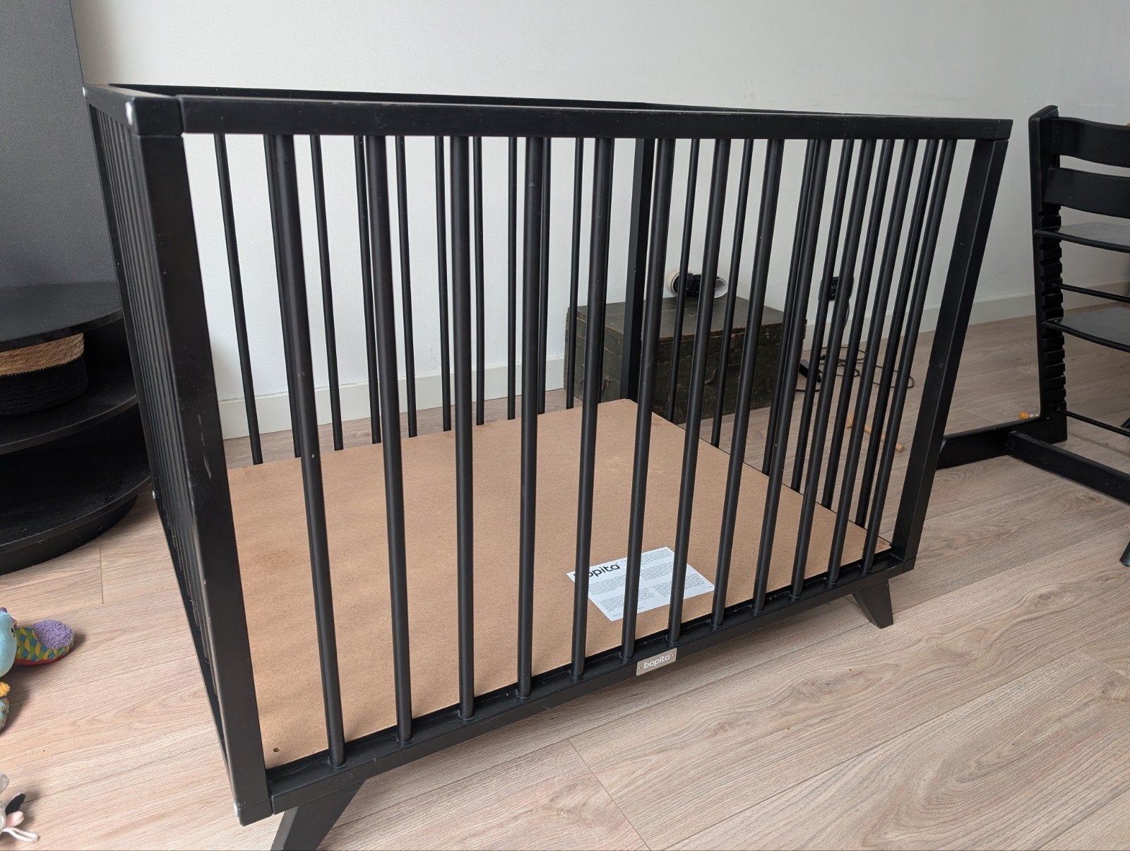 T.e.a.b.: Bopita Retro Box Mat Zwart - 95x75 cm, Ophalen, Gebruikt
