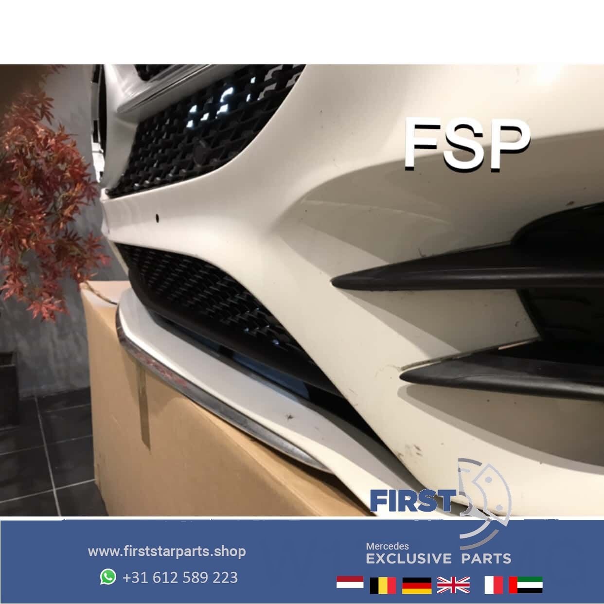 W177 AMG VOORBUMPER Mercedes A Klasse A35 COMPLEET WIT 2018-, Auto-onderdelen, Gebruikt, -, Voor, Ophalen of Verzenden