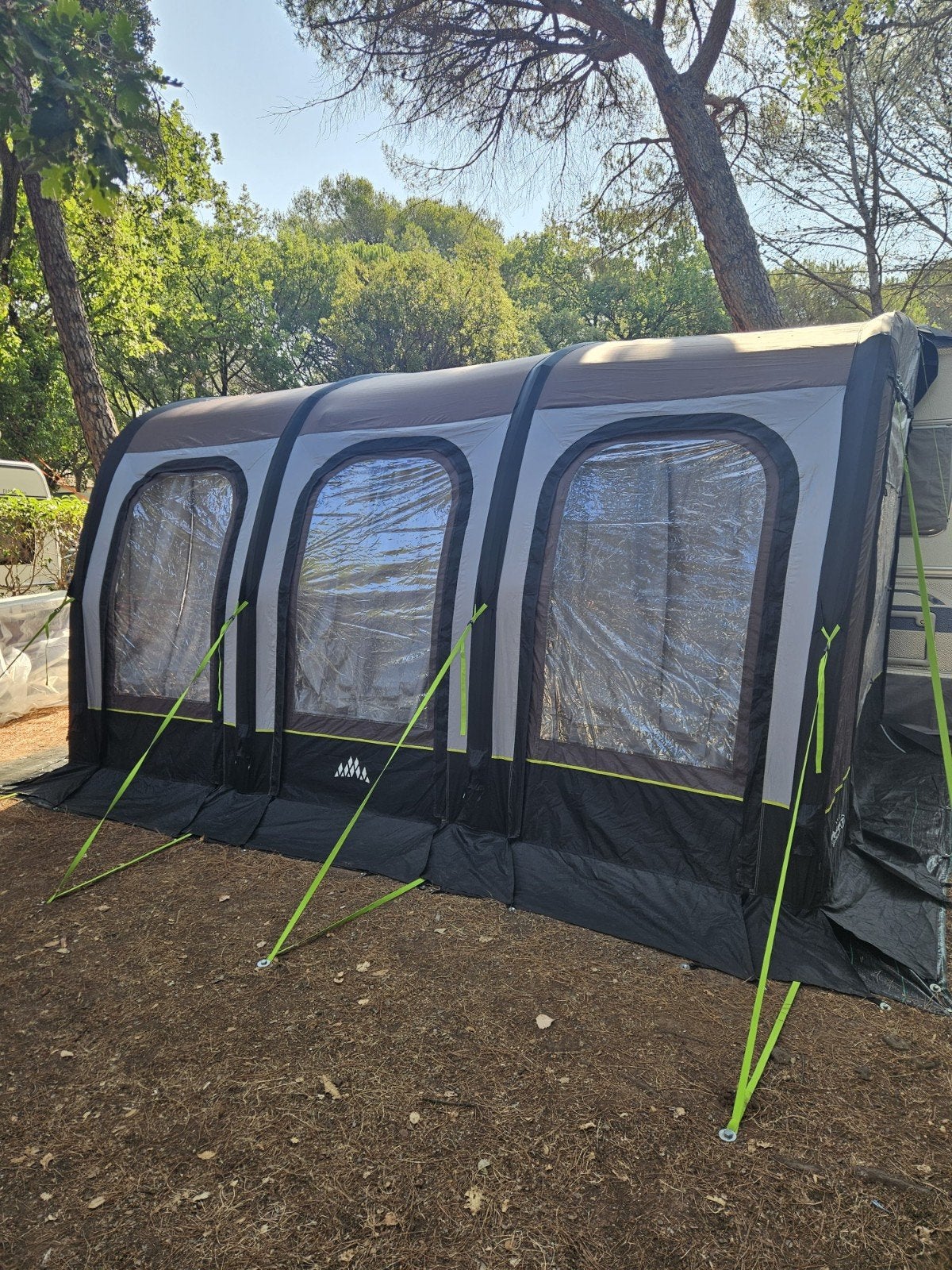 Obelink Viera Easy Air 420 voortent - incl. toebehoren, Ophalen, Zo goed als nieuw, Polyester, Overige merken