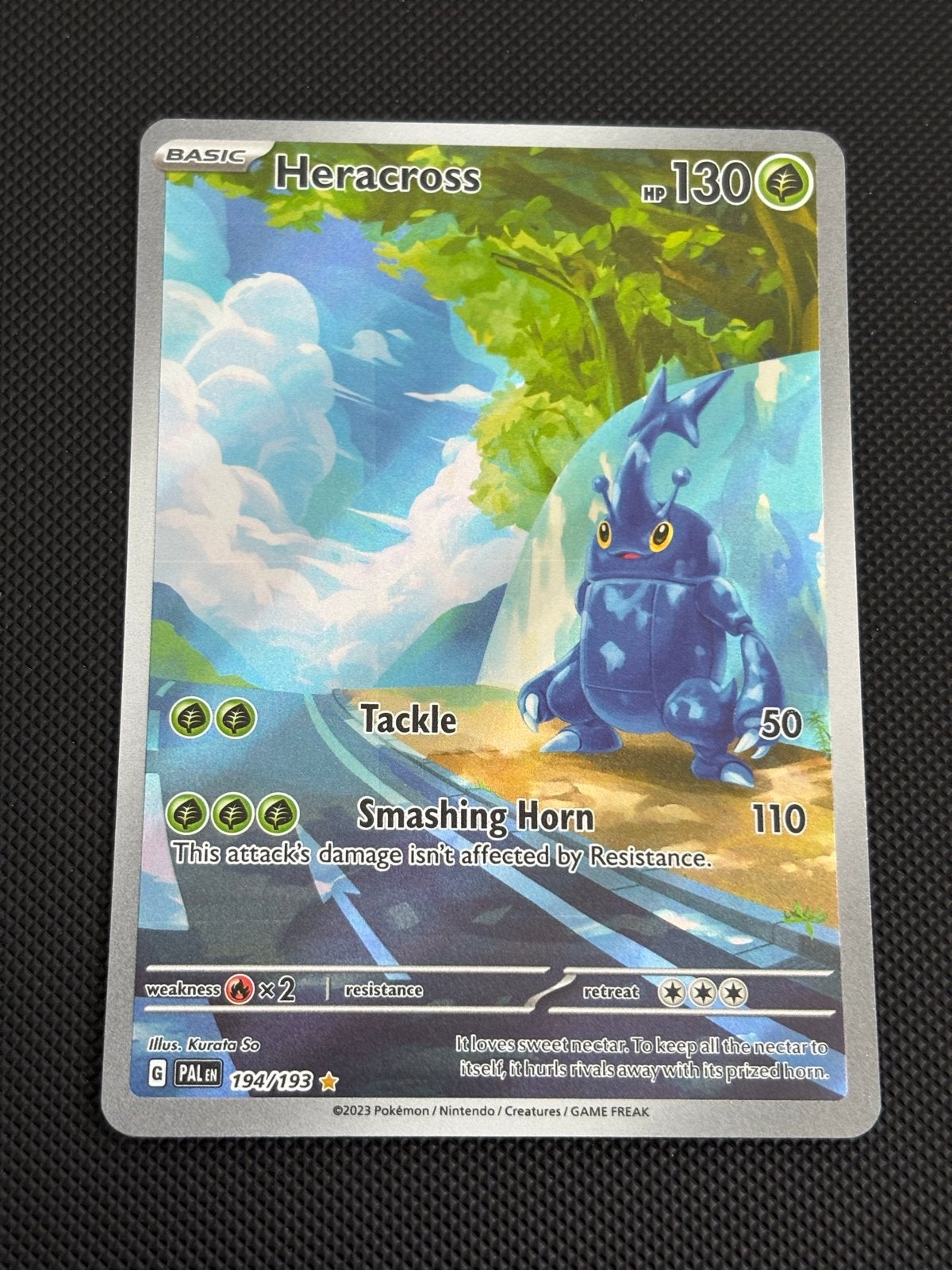 Heracross Pokémon Kaart - PALEN 194/193, Ophalen, Zo goed als nieuw, Losse kaart