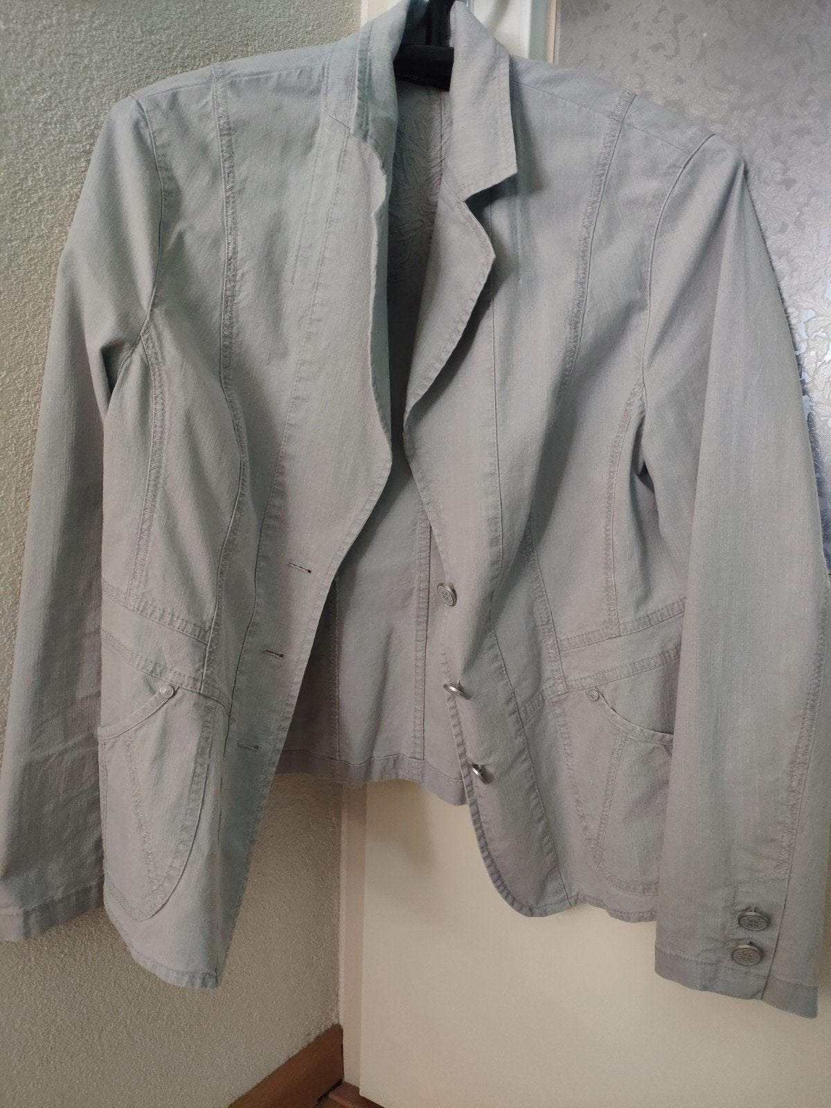 Jasje, Ophalen, Zo goed als nieuw, Maat 38/40 (M), Blauw