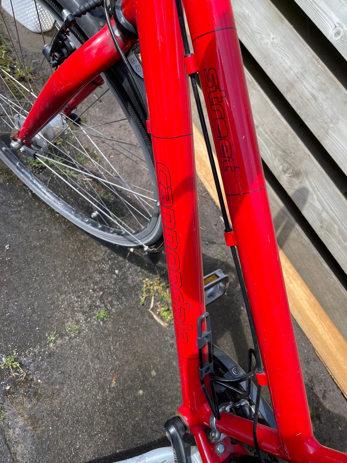 Cannondale Street Damesfiets - Rood, Gebruikt, Velgrem, Versnellingen, Ophalen, Overige merken