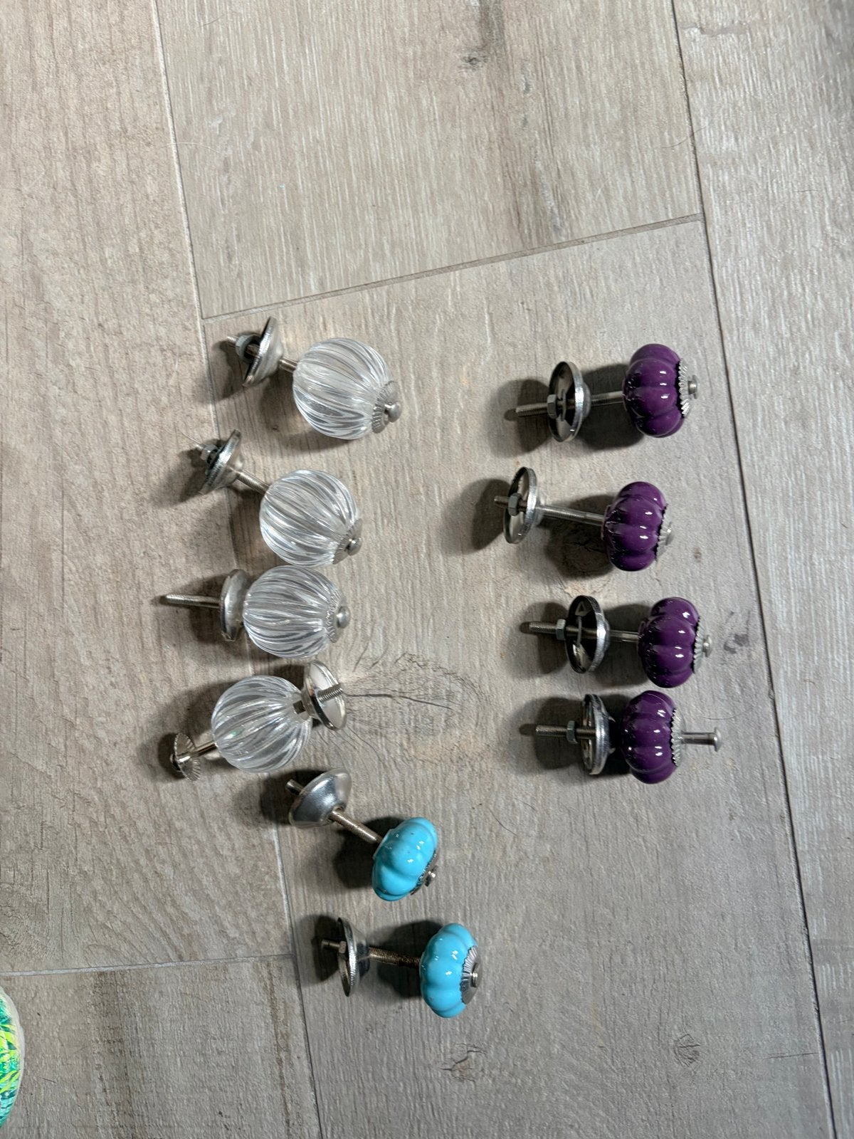 Diverse decoratieve deurknopjes - set van 9, Ophalen, Gebruikt, Overige materialen, Klink of Kruk