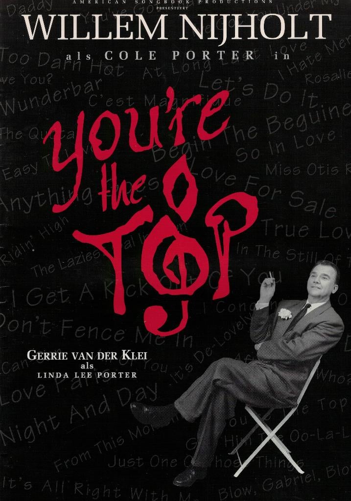 Willem Nijholt als Cole Porter in You're the Top., Ophalen of Verzenden, Zo goed als nieuw