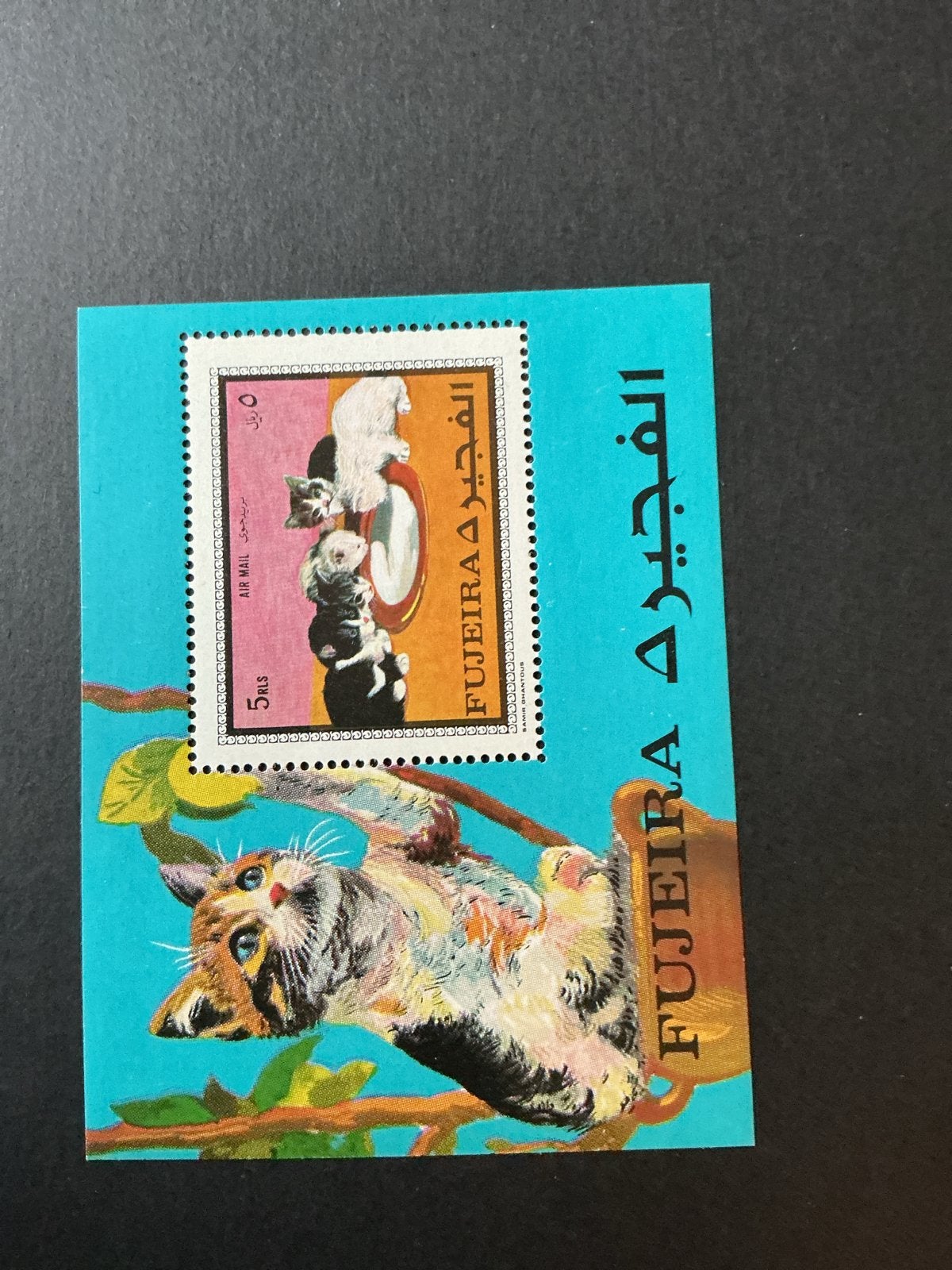 Postzegel Fujairah - Katten en Kittens - Ongebruikt, Verzenden, Postfris