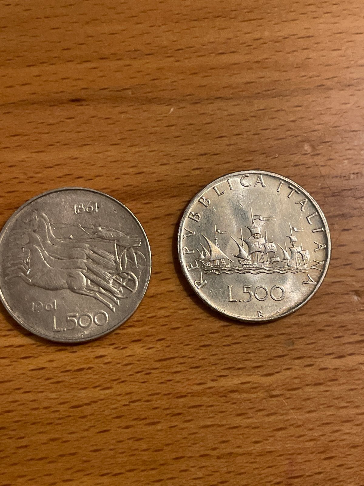 Italiaanse zilveren 500 Lire munten (1961), Ophalen of Verzenden, Italië, Setje, Zilver