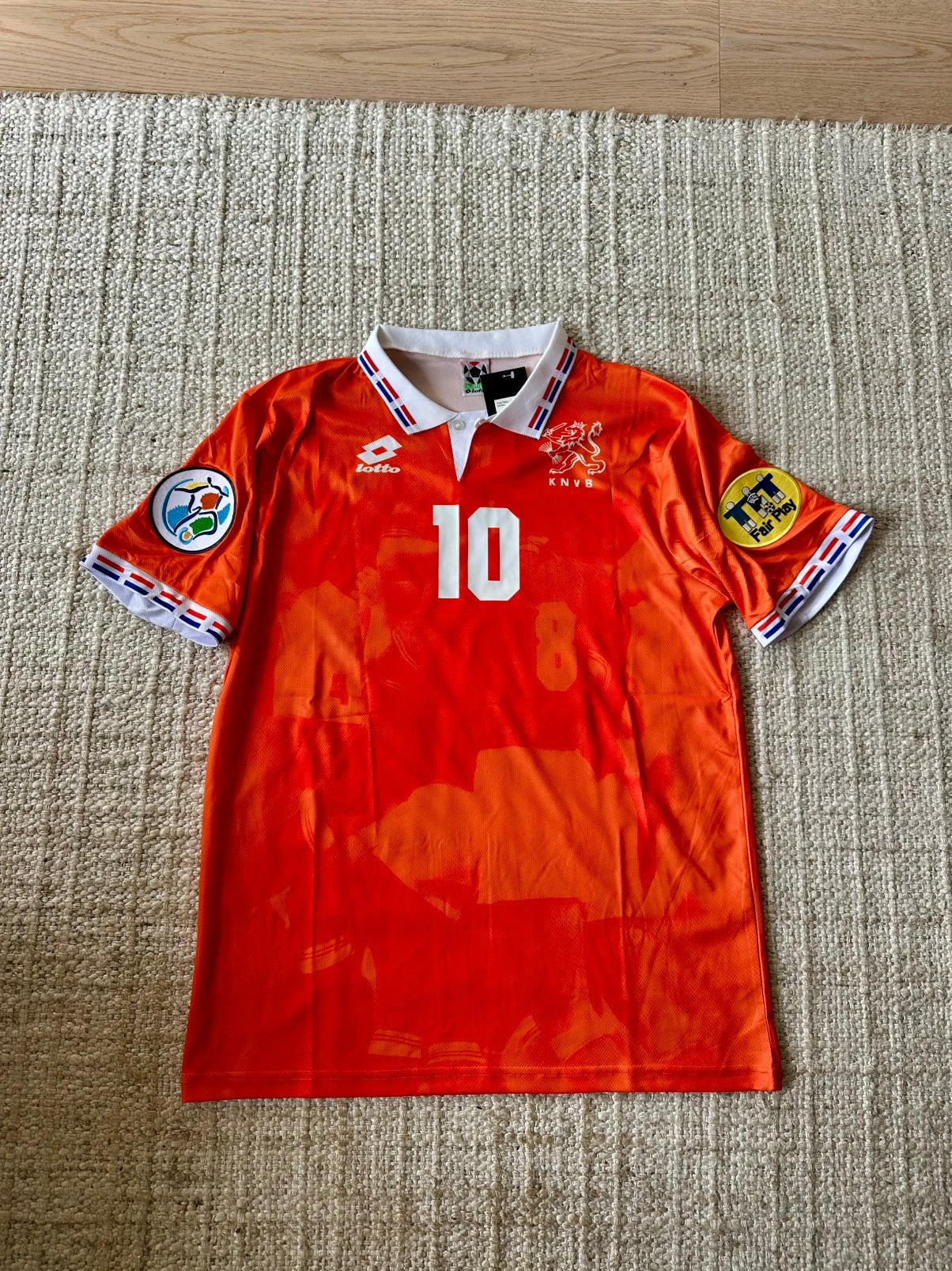 NEDERLANDS ELFTAL SHIRT BERGKAMP #10 1996, Ophalen of Verzenden, Zo goed als nieuw, Overige binnenlandse clubs, Shirt