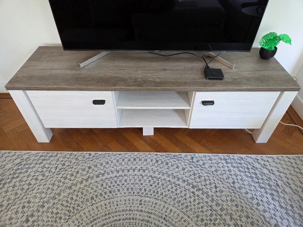 Leen Bakker TV-meubel Lynn, Ophalen, 150 tot 200 cm, Zo goed als nieuw, Minder dan 100 cm