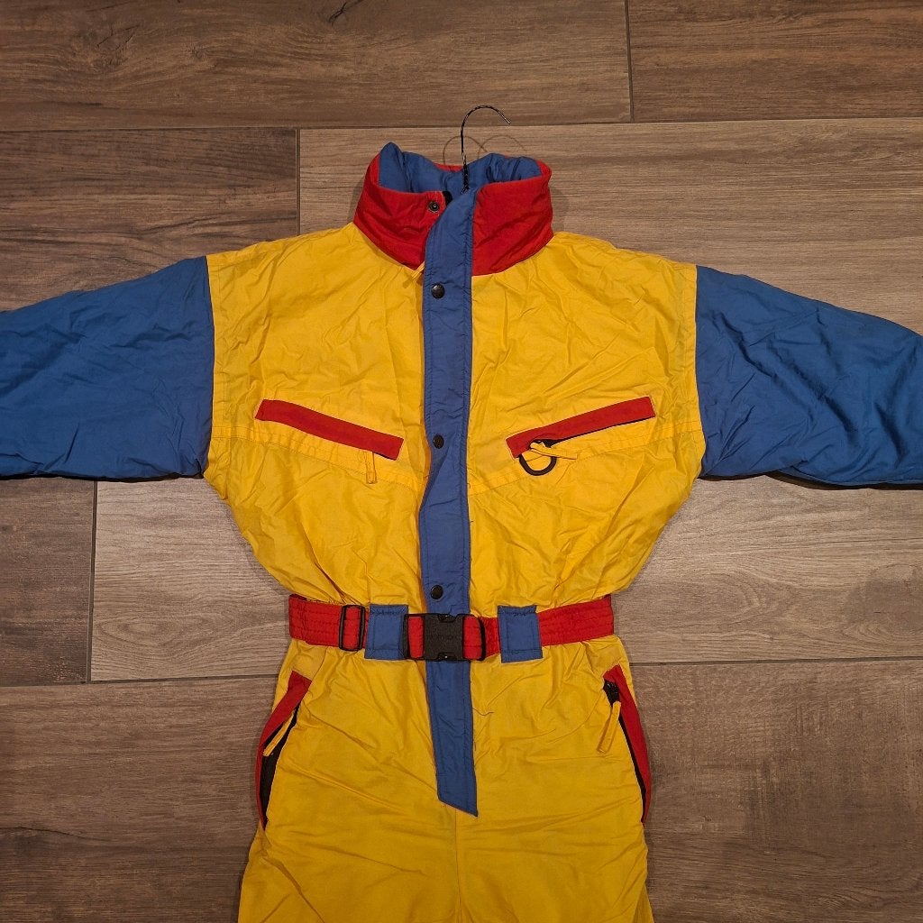 Vintage / retro 90s fout skipak maat XS merk Decathlon, Kleding | Dames, Ophalen of Verzenden, Gedragen, Pak, Maat 34 (XS) of kleiner