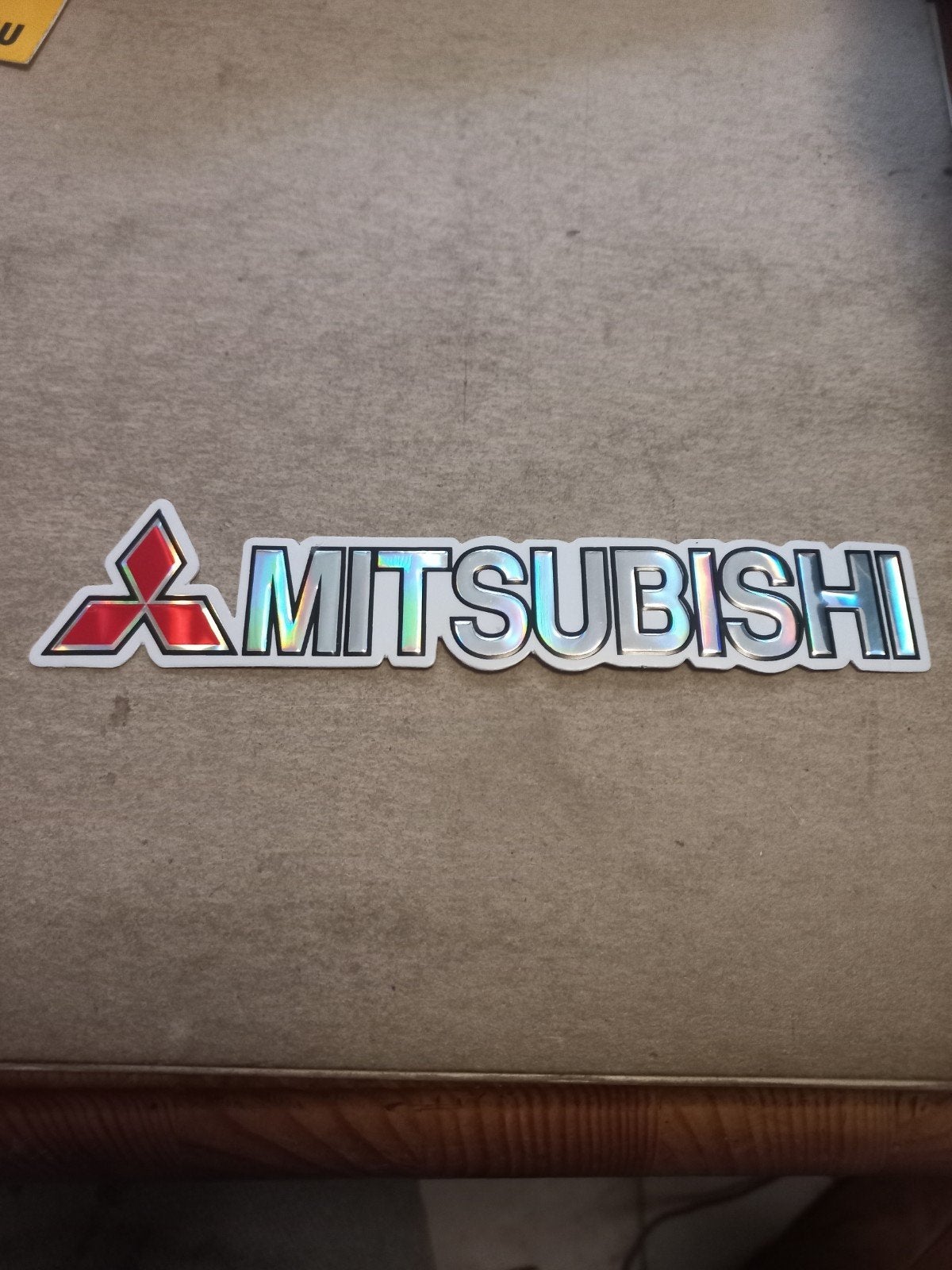 Mitsubishi logo sticker - Holografisch, Ophalen of Verzenden
