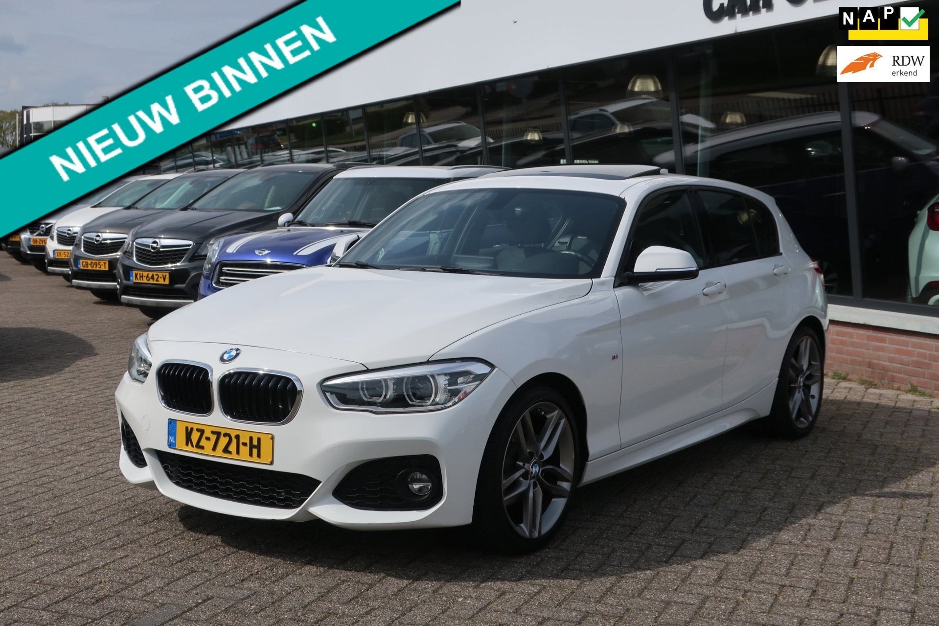 BMW 1-serie 118i Centennial High Executive DealerOH_LED_1eEi, Auto's, BMW, Gebruikt, Wit, Bedrijf, 650 kg