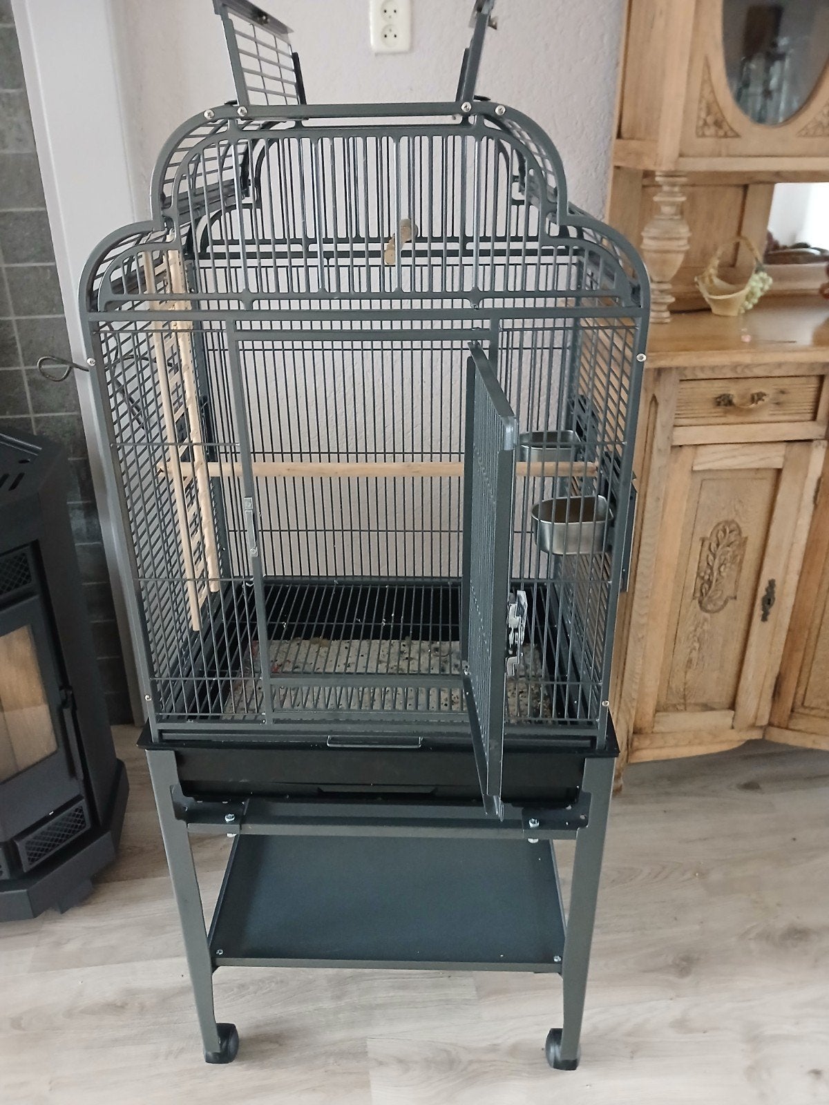 grote vogelkooi, Dieren en Toebehoren, Ophalen of Verzenden, Zo goed als nieuw, Metaal, Vogelkooi