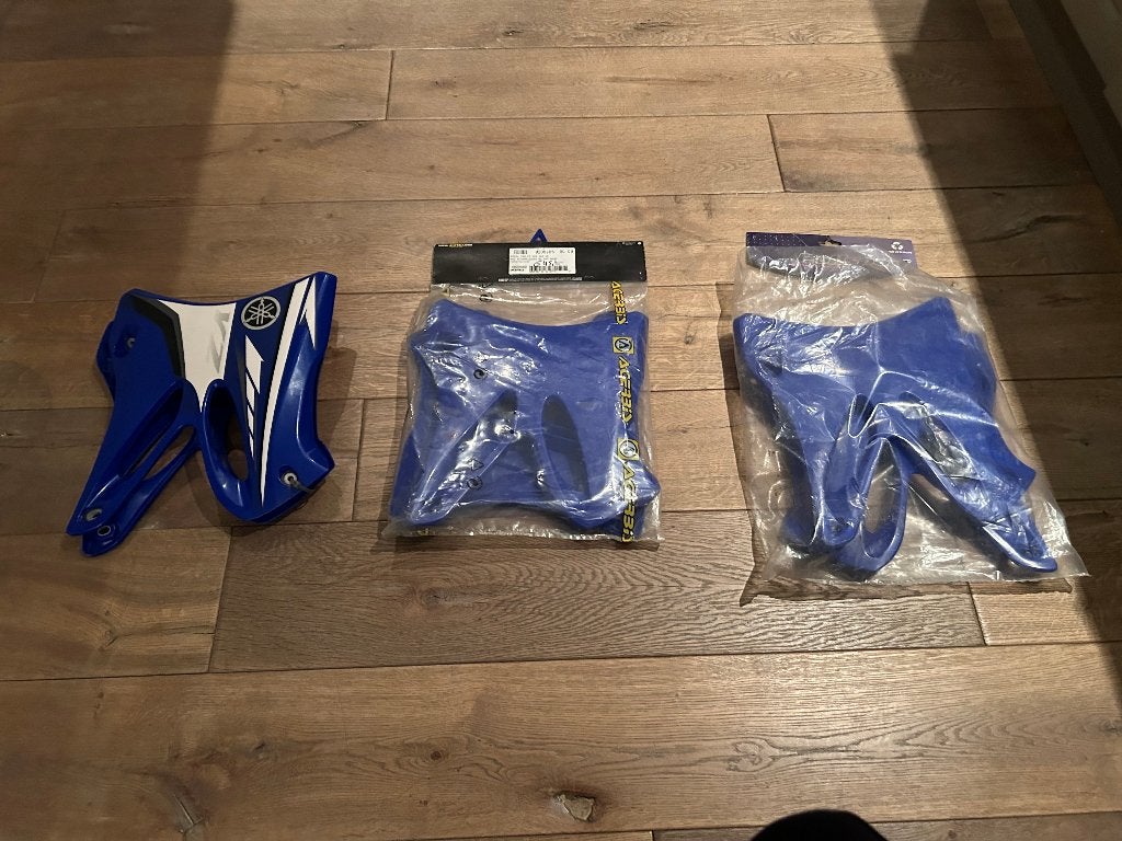 Radiator kappen blauw Yamaha YZ 125/250 02-14, Ophalen of Verzenden