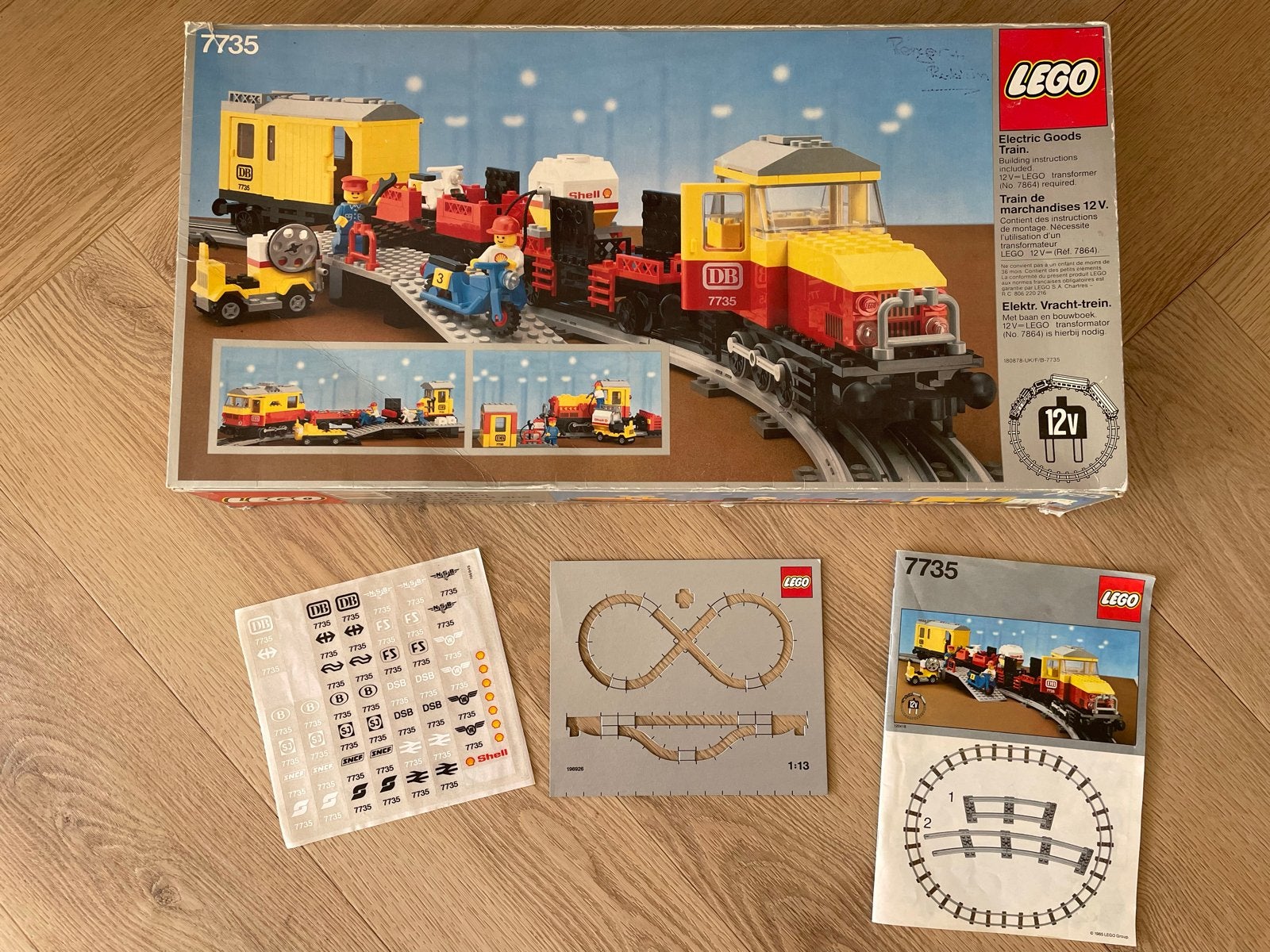 LEGO 7735 Elektrische Goederentrein (12V), Ophalen of Verzenden, Zo goed als nieuw, Inclusief instructies, Lego