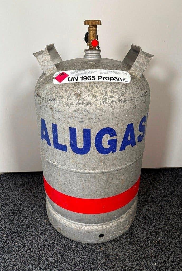 Aluminium lichtgewicht gasfles, Ophalen, Gebruikt