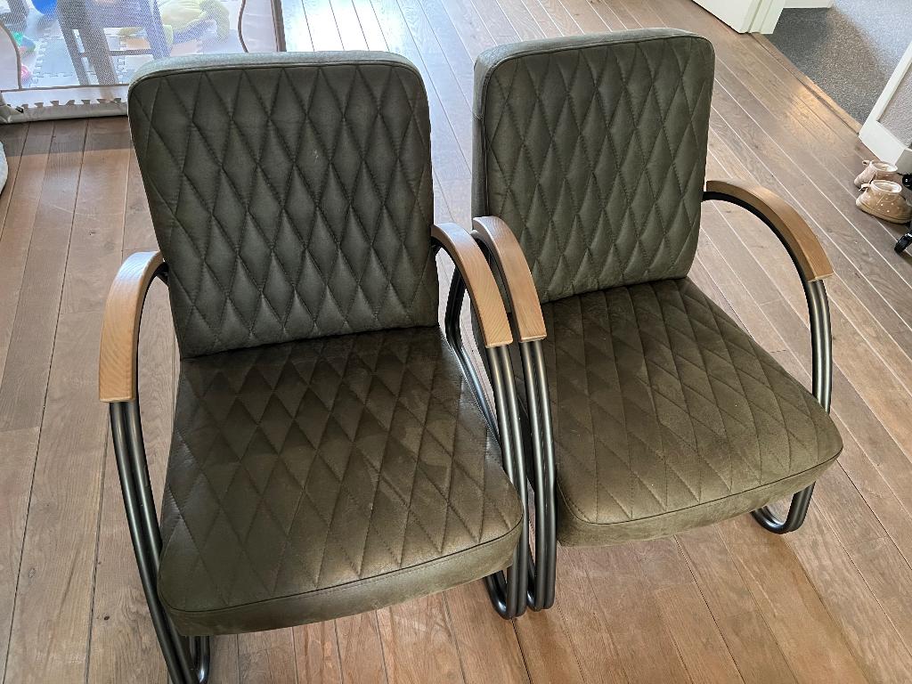 Fauteuils 2 x, Ophalen, Gebruikt, 75 tot 100 cm, 50 tot 75 cm