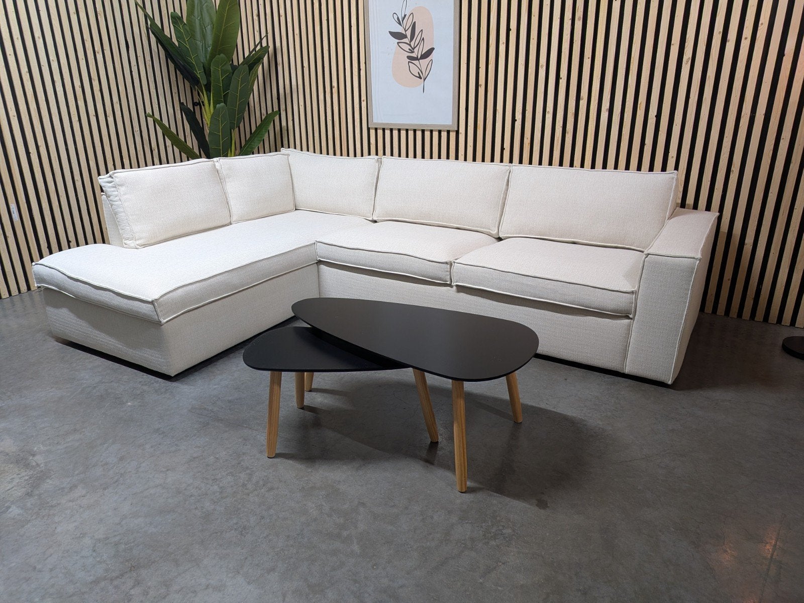 WOOOD Thomas Hoekbank Zand / Beige - Gratis Bezorging, Huis en Inrichting, Banken | Bankstellen, 250 tot 300 cm, Hoekbank, Ophalen of Verzenden