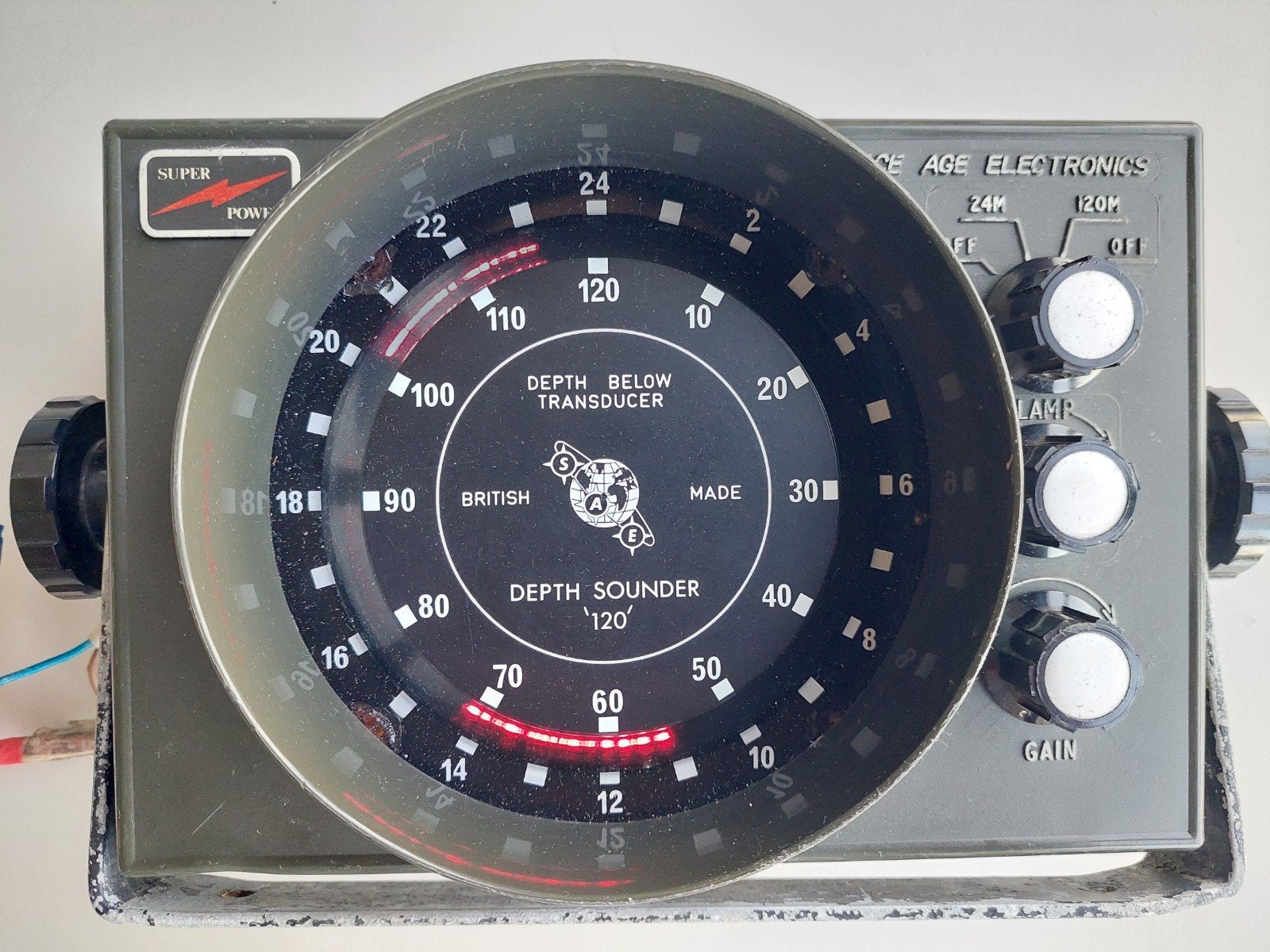 Space Age Electronics Depth Bellow transducer, Ophalen of Verzenden, Zo goed als nieuw, Kabel of Apparatuur